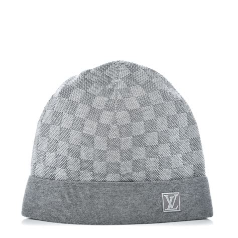 louis vuitton beanie grey price|louis vuitton damier beanie.